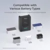 Renogy Rover 자동 DC 입력 MPPT 태양광 충전 컨트롤러, 파라미터 조절식 LCD 디스플레이 태양광 패널 레귤레이터, 20A, 12V, 24V 5