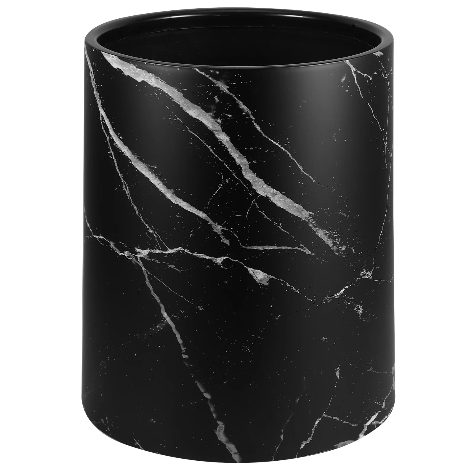 Bins Double Trash Can Wastebasket Marbling Marble Bathroom Desktop 2700X2350X2350CM Garbage Container Large Black Big Office