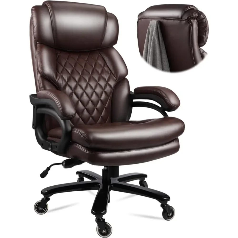 

400lbs Big and Tall Office Chair Wide Spring Seat Executive Office Chair for Heavy People Home Office Desk Chair