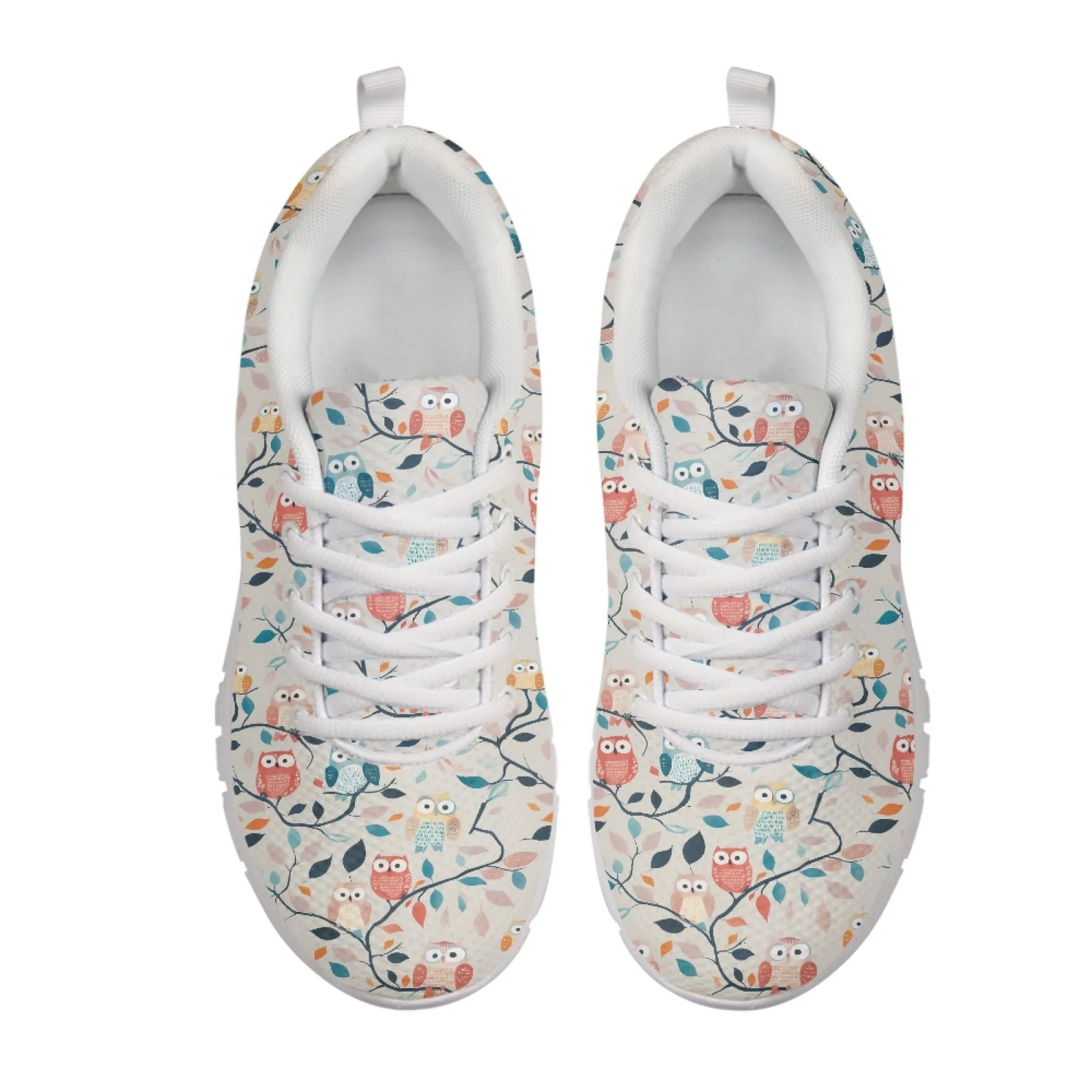 Coloranimal Space Dinosaur Print Lace Up Walking Shoes Women Running Shoes Running Sneaker for Womens Ladies