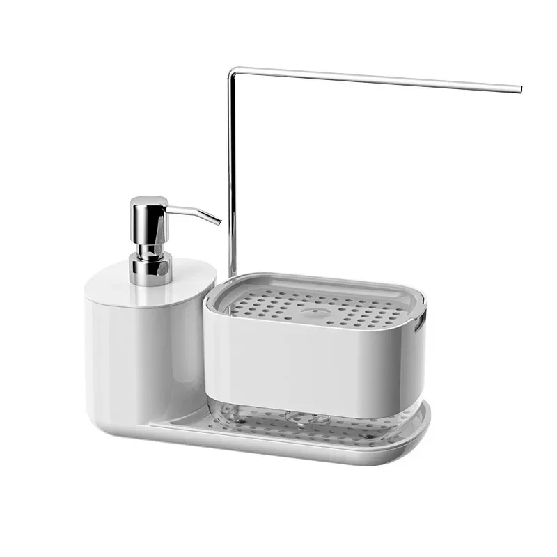Press-type Household Automatic Liquid Outlet Box Desktop Hand Sanitizer Storage Box Bathroom Countertop Towel Rack Soap Box