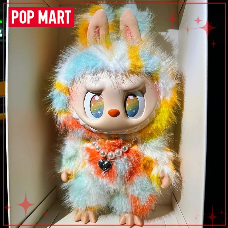 

Оригинальная плюшевая игрушка POPMART Labubu 400% ROCK THE UNIVERSE, виниловая, детский подарок, большие украшения