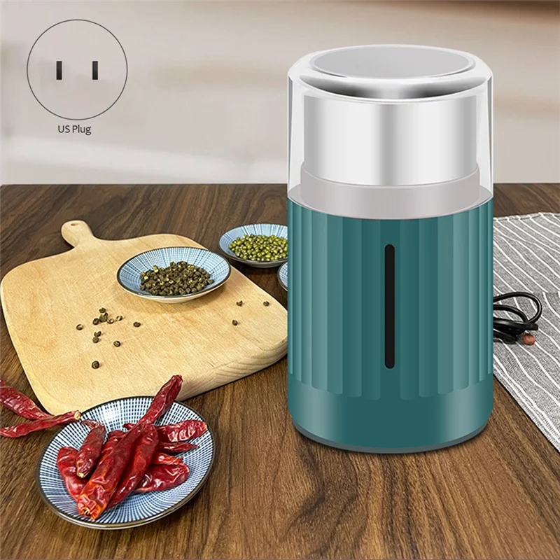 Electric Coffee Grinder Professional Portable Household Coffee Beans Mill Salt Pepper Spices Nuts Grains Crusher US