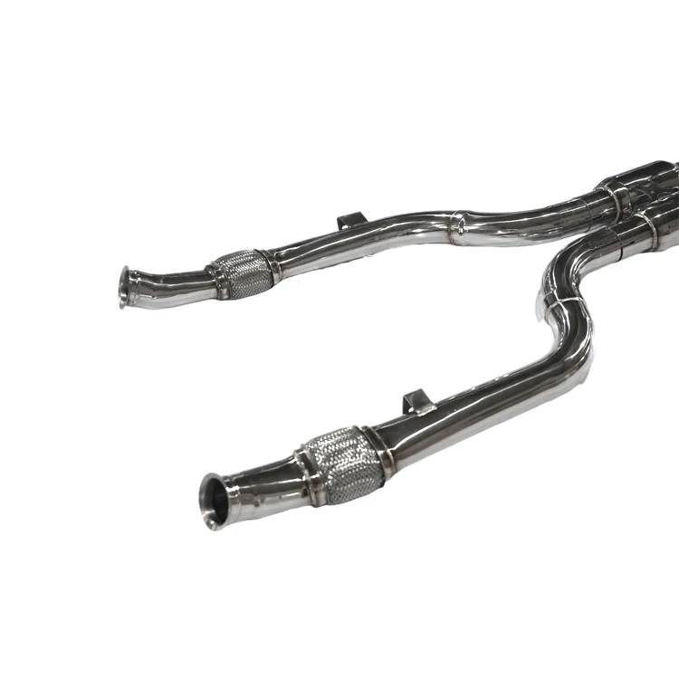 High Performance Stainless Muffler Valve Auto Spare Part for Mercedes Benz GLC43 AMG 3.0T Exhaust New Condition