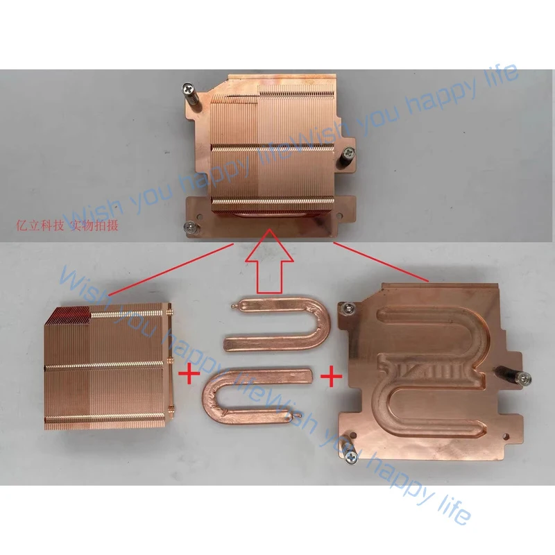 L... NEW Copper Heatsink for Dell Optiplex 3080 5080 7080 Micro MFF CPU Heatsink