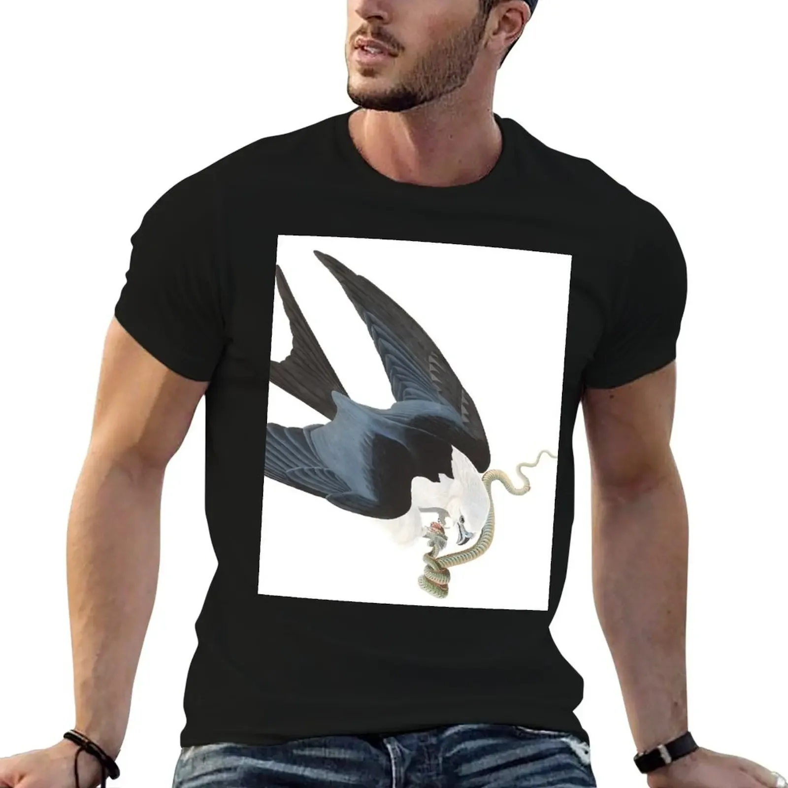 

Swallow-tailed Kite - John James Audubon T-Shirt anime figures Personalized t-shirt funny meme t-shirts vintage t shirt men