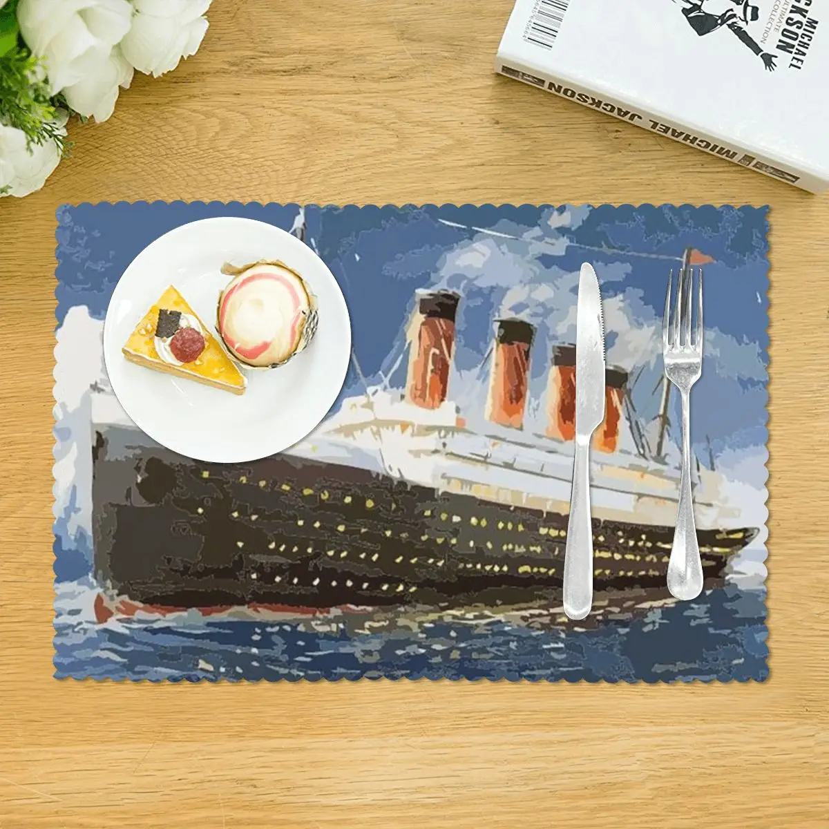 The Most Popular Ship Of All Times Titanic Placemat Heat Resistant Plate Mat for Dining Table Bowl Coaster Decor Absorbent Mats