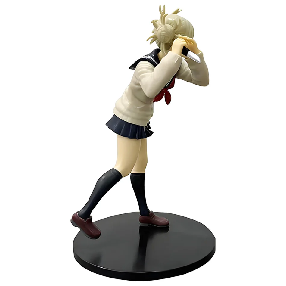 My Hero Academia Anime Character Peripheral Himiko Toga Cute Uniform Battle Version Figure Desktop Ornaments Model Toy Gift