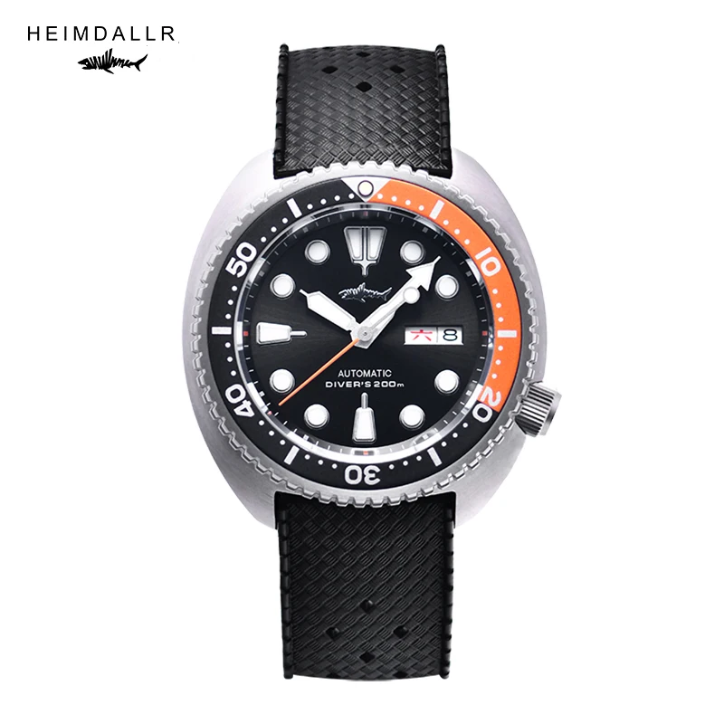 Heimdallr Titanium Turtle Watch Men SPR777 NH36A Automatic Mechanical Movement Calendar BGW9 Luminous 20Bar horloges mannen