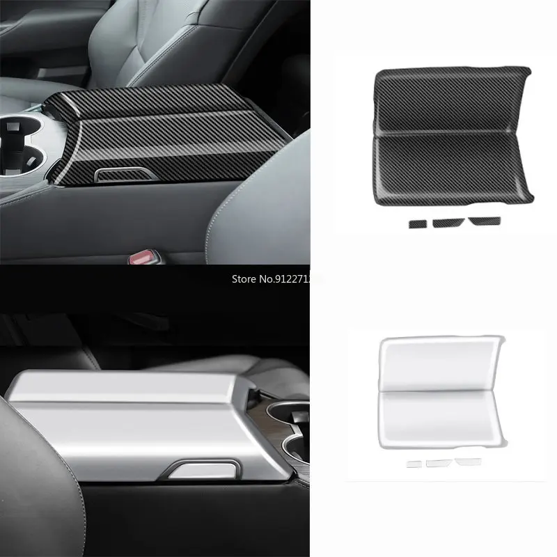 For Toyota Land Cruiser 300 LC300 2022 2023 2024 ABS Car Center Console Armrest Storage Box Protector Panel Cover Trim Sticker