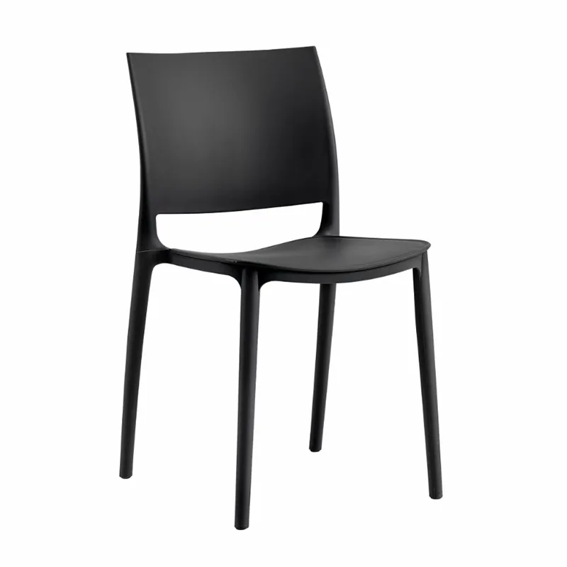 and thickened new environmentally friendly PP plastic chair, outdoor stackable leisure back chair, color plastic dining chair