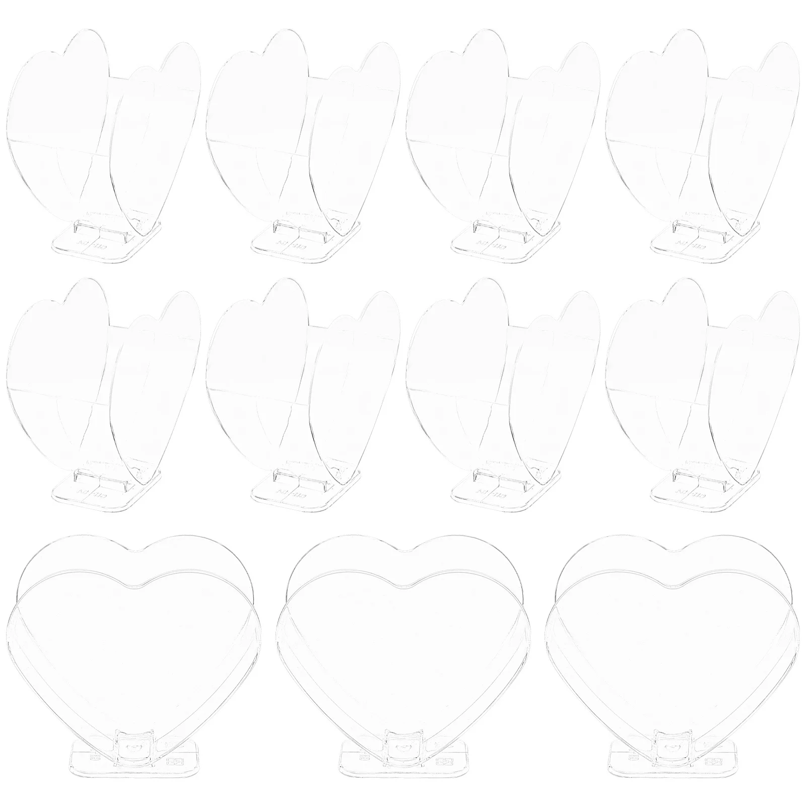 

30Pcs Heart Bowls for Desserts Elegant Transparent Jelly Cups Ideal for Wedding Birthday Ice Cream Serving Bpa Free Appetizer