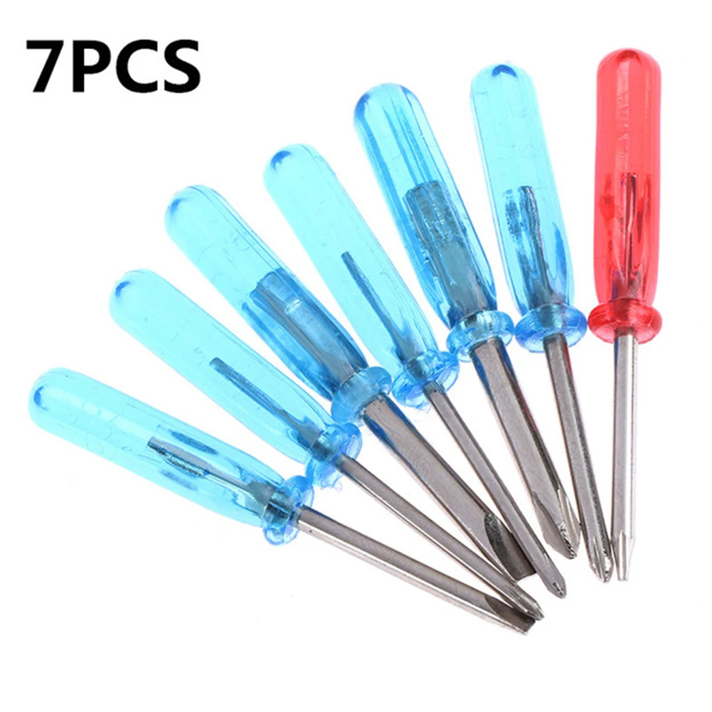 7pcs 4.5mm Screwdriver Mini Slotted Cross Word Head Five-pointed Star Screwdriver For  Mobile Phone Laptop Repair Tools