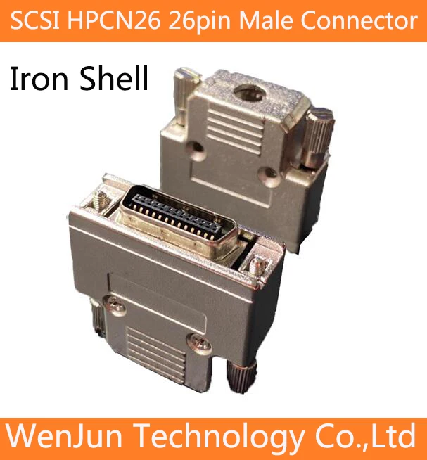 

SCSI HPCN26 Штекерный Разъем MDR 26P Штекерный припой проволока железная оболочка с винтом 26pin Штекерный разъем