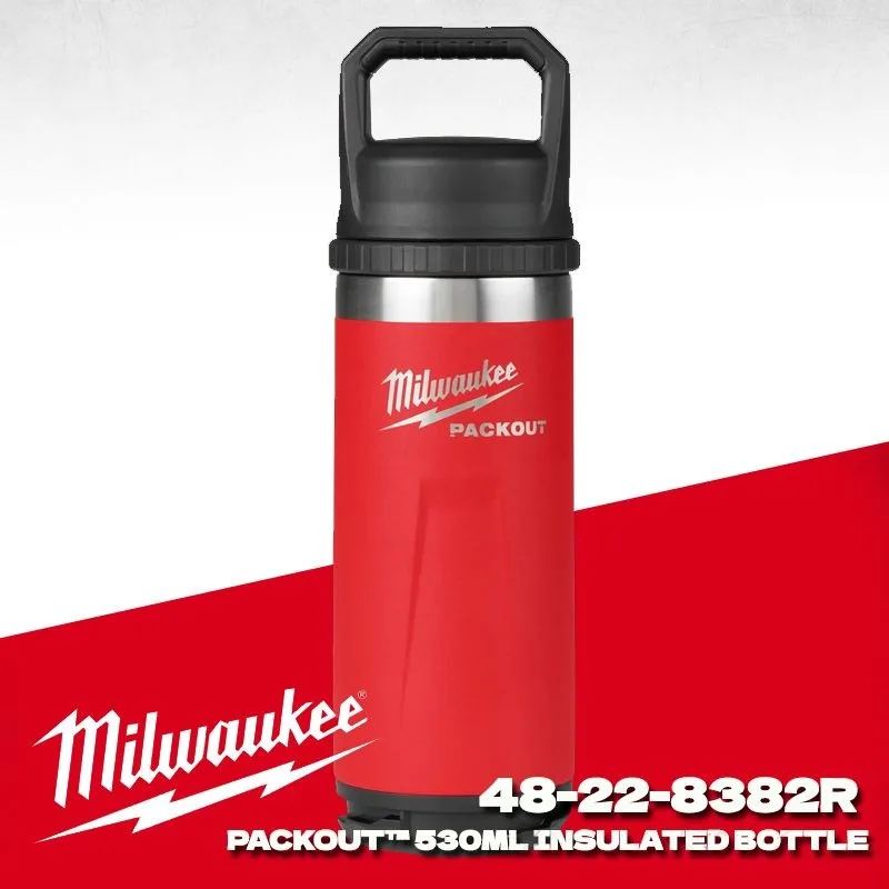 Milwaukee 48-22-8382R PACKOUT™ 18oz Insulated Bottle with Chug Lid MILWAUKEE Tool Accessories 48-22-8382