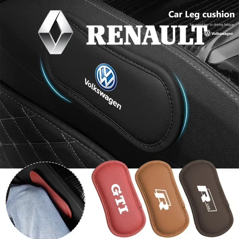

Car Knee Pad Leather Leg Cushion Hand Support Accessories For VW GTI R Line Polo Golf Passat Tiguan Arteon Touareg CC Scirocco