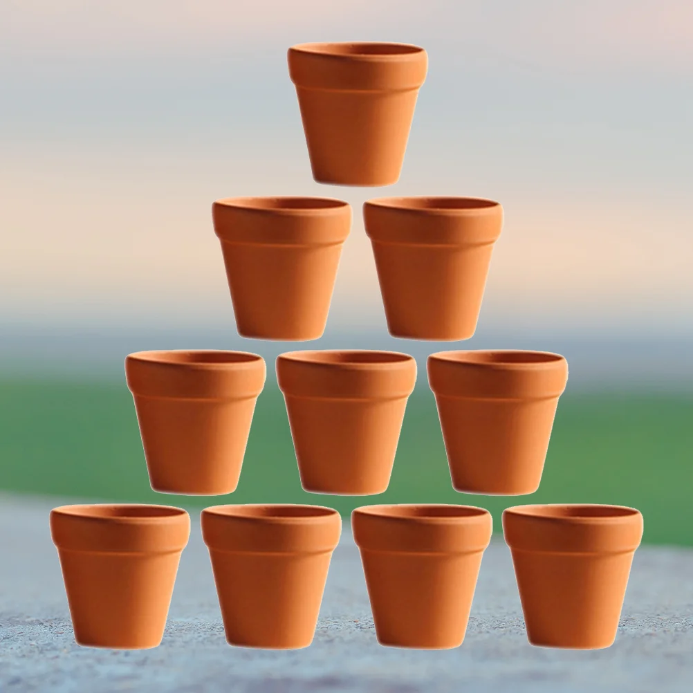 

20 Pcs Greenery Decor Floral Plant Pot Clay Mini Succulent Flower Pots for Indoor Plants