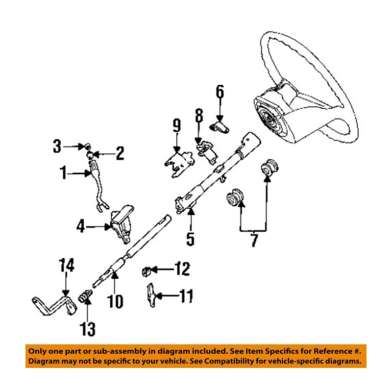 Steering Column Shift Tube And Plunger Assembly Silver Metal For F150 F250 F350 Ford Dorman 905-100