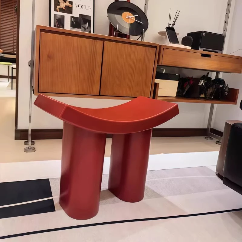 Nordic Plastic Living Room Chairs shoe changing stool Chairs Simple Designer Elephant Leg Chair Creative Outdoor Leisure Chair