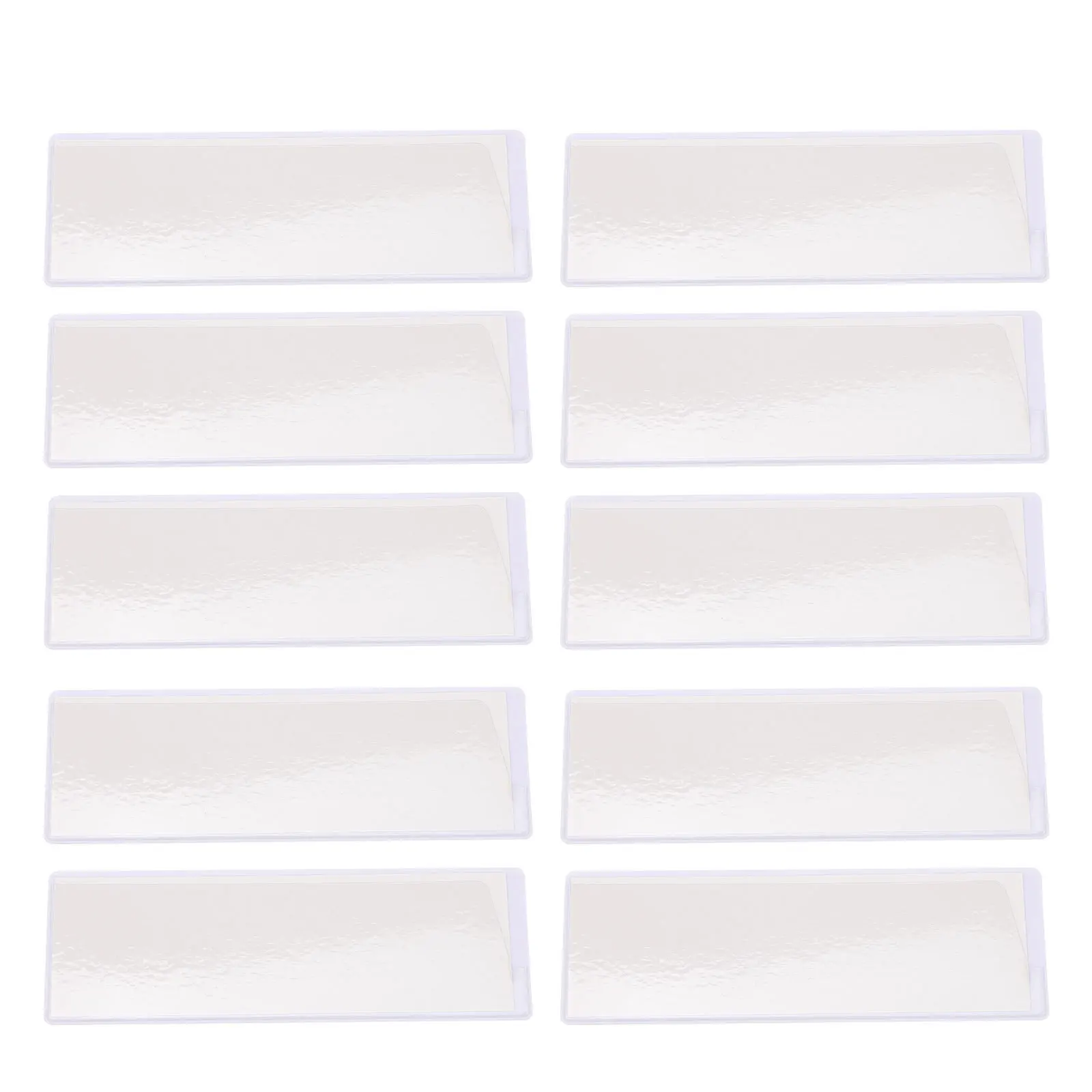 

10Pcs Magnetic Card Holders Label Sleeves Waterproof Reusable Index Holders for Neat Organization At Office School Home Use