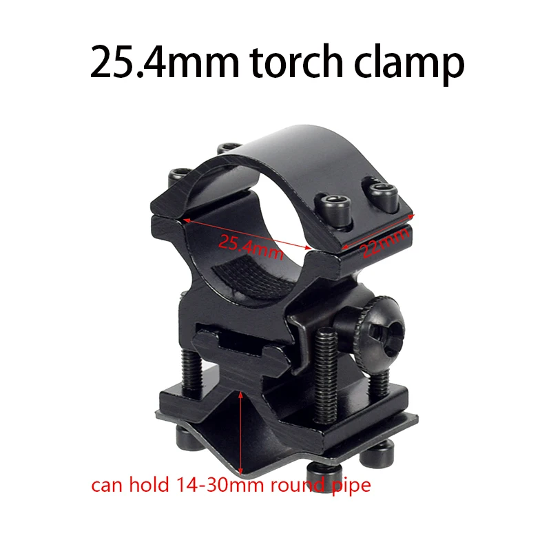 

1PCS Flashlight Mount Laser Sight Mount with Barrel Adapter Clip Mount Hunting Accessories
