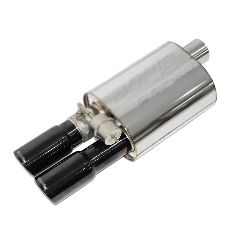 كاتم صوت صمام السيارة كاتم صوت عالمي 2.5 بوصة من الفولاذ المقاوم للصدأ صمام تفريغ العادم مجموعة التحكم عن بعد