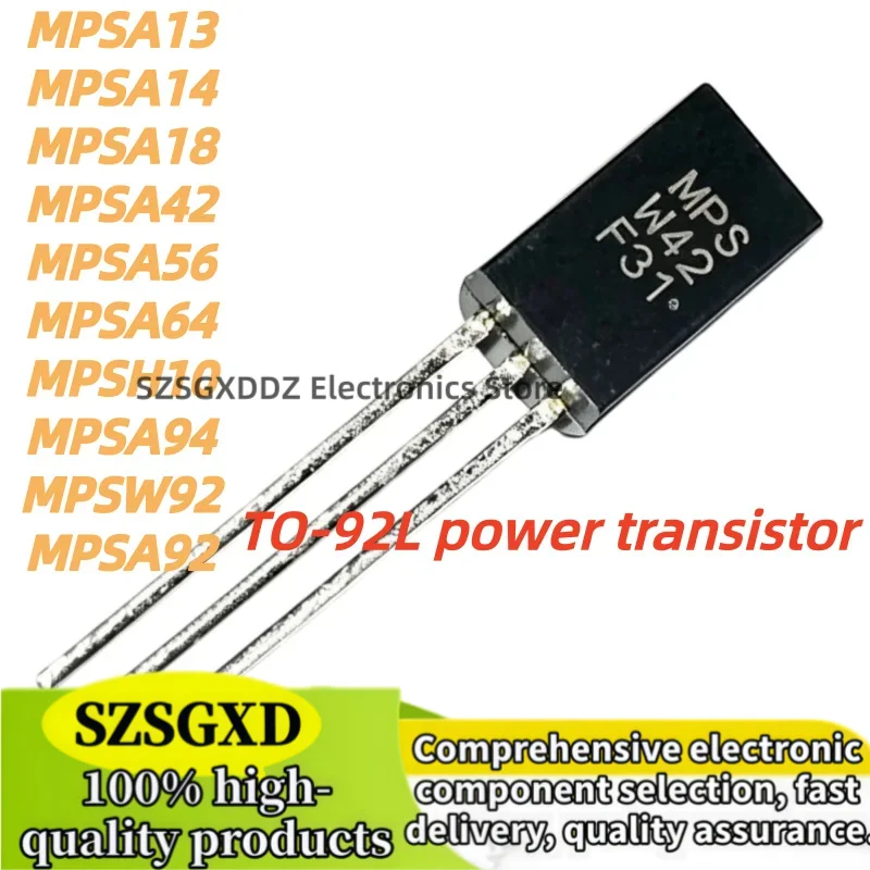 10Uds 100% New Quality MPSA13 MPSA14 MPSA18 MPSA42 TO92 MPSA56 MPSA64 MPSA92 MPSA94 MPSH10 MPSW92 TO-92L Power Relay