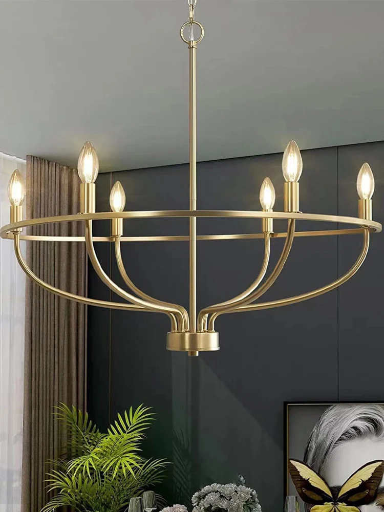 الحديثة الحد الأدنى الحديد حلقة الثريا لغرفة المعيشة غرفة الطعام المحيطة الإضاءة مصباح ضوء السقف Led مصباح #3