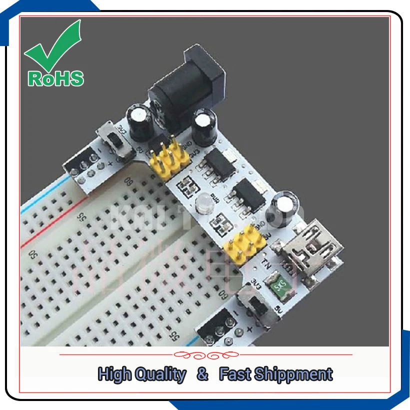 power supply module for breadboard 2-way 5V / 3.3V 2 channel  bread board module module