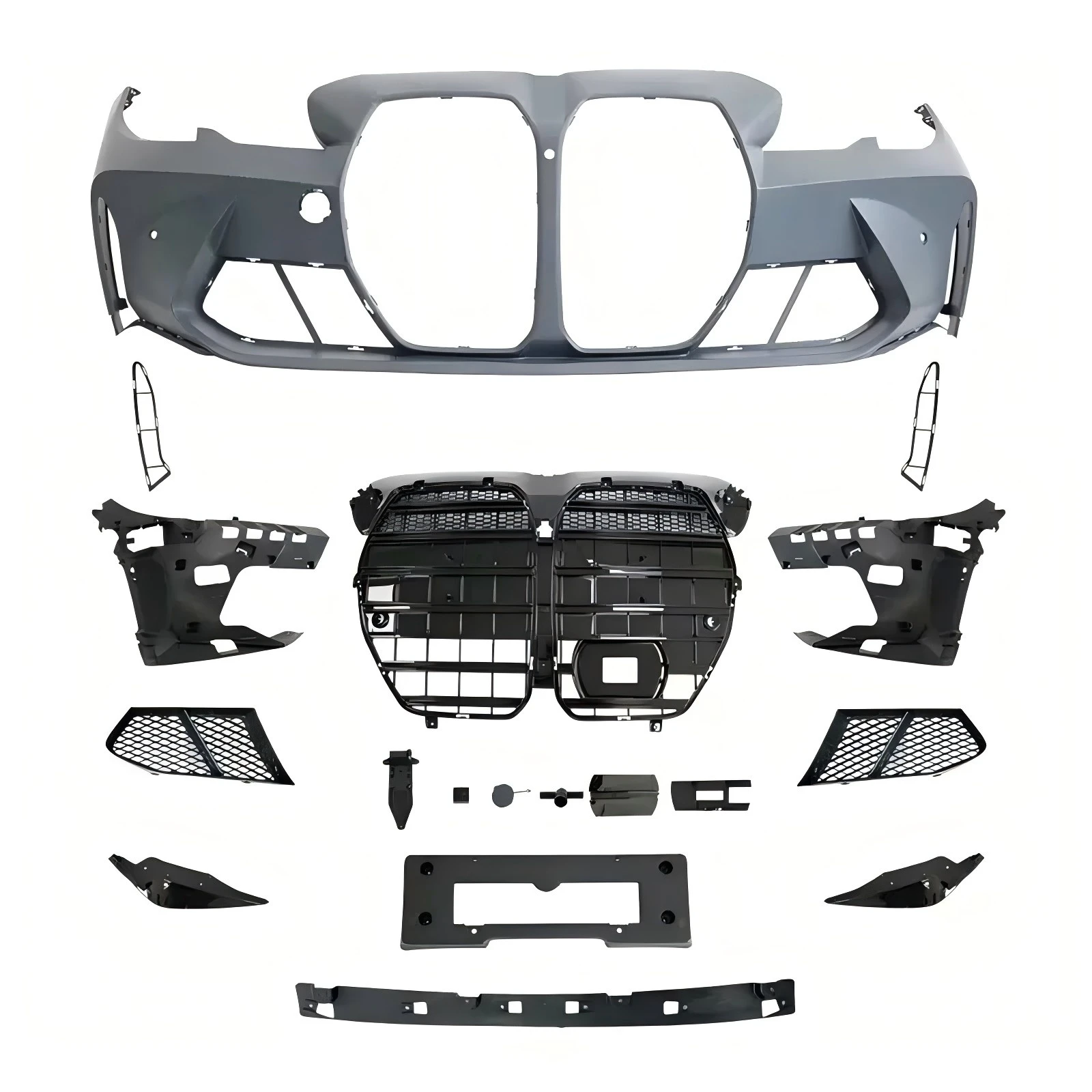 

High Quality for 3 Series G20 Modified to G80 M3 Front Bumper 2019-2020 Front Bumper with Grille Assy