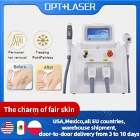 Multifunction+E-light+IPL OPT Super Picosecond Laser Hair Removal Machine Permanent Hair Removal Get Remove Pigments tattoo Ice