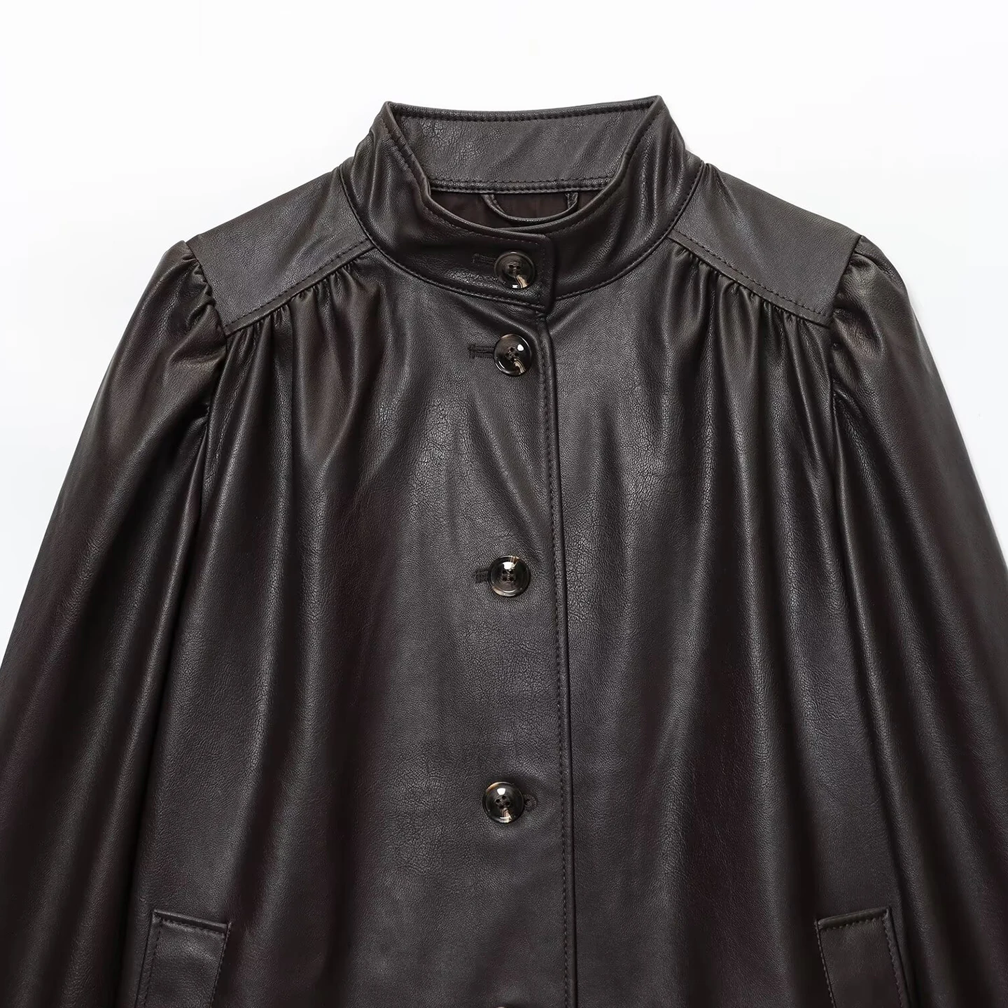 Abrigo de mujer Ele Faionable 2025 otoño nuevo Sle Long Sve prendas de vestir exteriores juvenil marca Z China hizo otro material