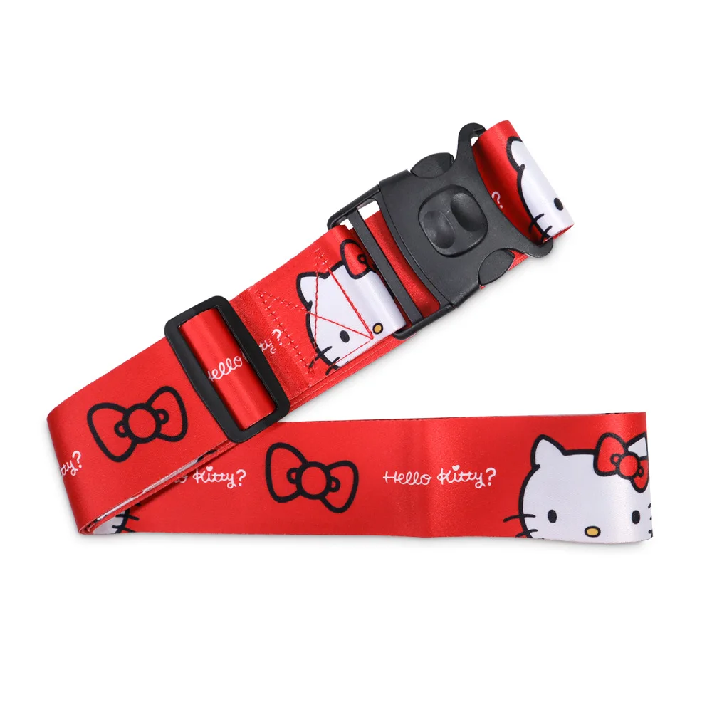 Sanrio Hello Kitty мультяшная розетка для багажа, одежды, упаковочные ремни, ремень для переплета чемодана, веревка, предотвращающий съемный пакет, артефакт