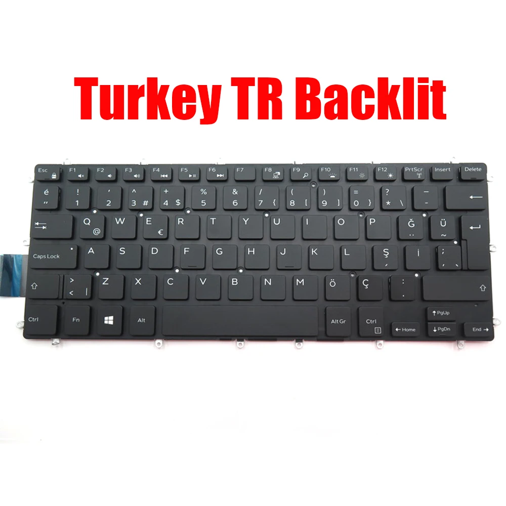 TR/IT Laptop Keyboard For DELL For Vostro 3480 3481 3490 3491 5370 5468 5471 For Latitude 13 3379 3310 3390 2-in-1 3490 Thailand