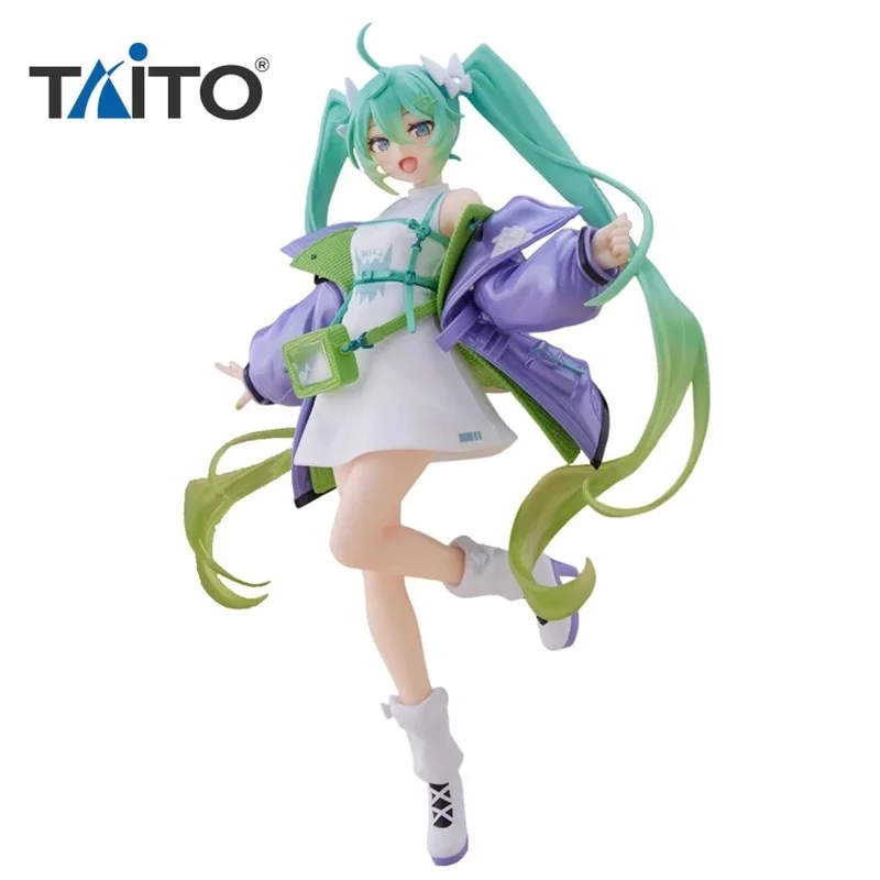 

Оригинальная фигурка Мику Taito Hatsune, Спортивная модная экшн-фигурка Ver из аниме, сборная статуя Мику, куклы, игрушки-модели