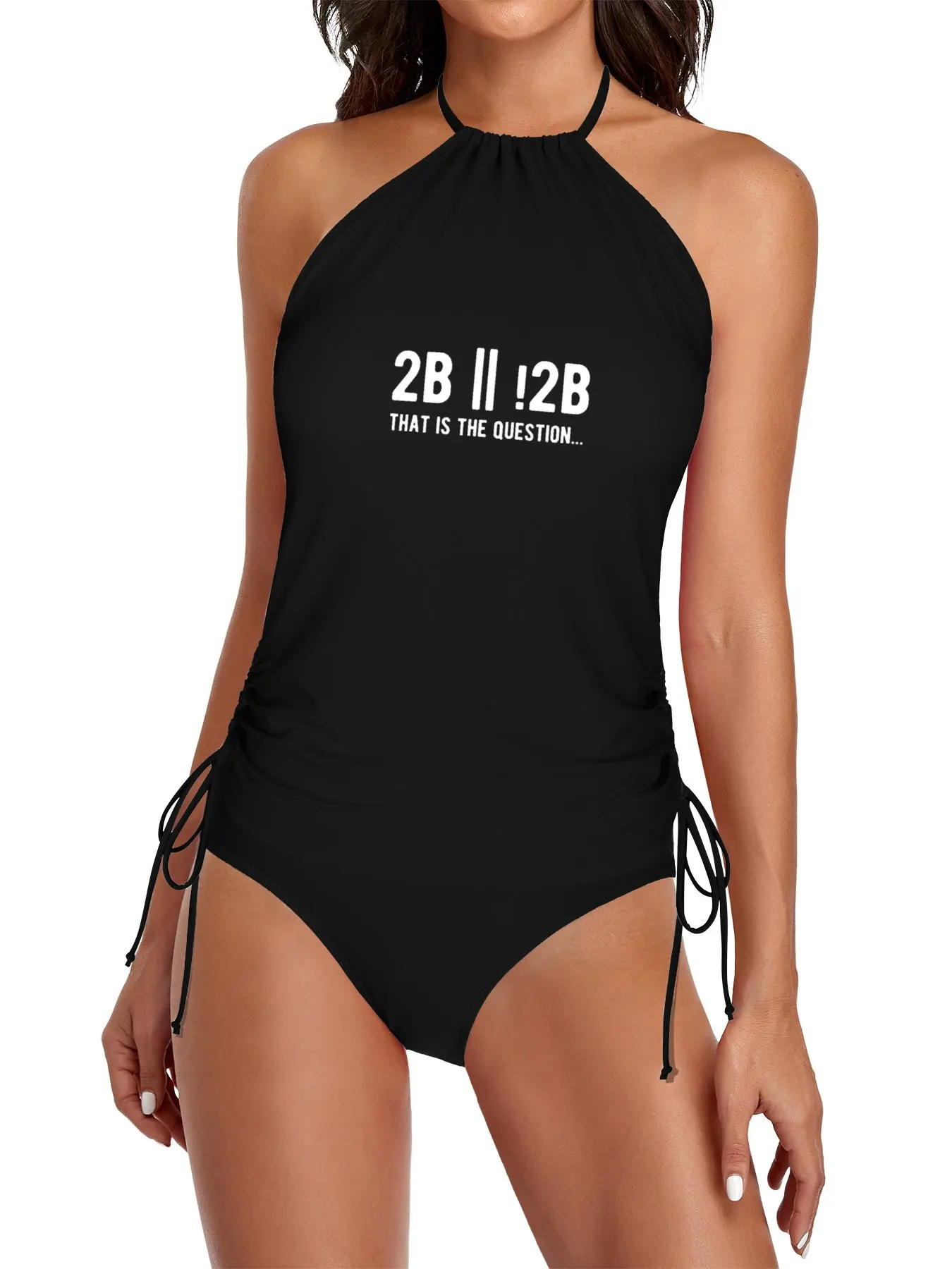 

2B or not 2B that is the question - Funny Programming Jokes - Dark Color Split Swimsuit Set swimsuits 2025