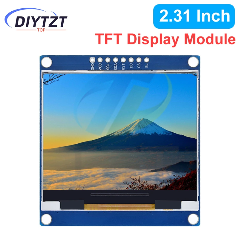 DIYTZT 2,31 pulgadas 8PIN SPI 262K Color TFT LCD módulo de pantalla ILI9342 controlador 320*240 (RGB) para Arduino