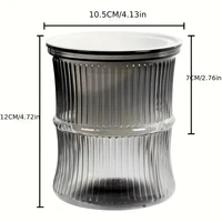 Transparent Double Layer Self Watering Planter Lazy Hydroponic Flower Pot Office Plastic Plant Container 6