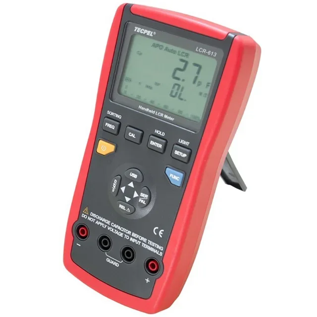 TECPEL LCR-613 100KHz Digital handheld LCR Meter RLC Tester meter