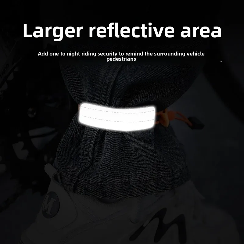 1‌ Piece Adjustable Reflective Cycling Strap Anti-Slip Leg Guard Band for Road/Mountain Bike Night Running Safety Reflective