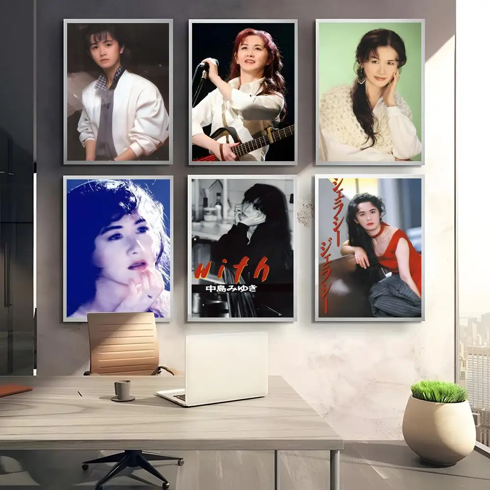 Nostalgic Miyuki Nakajimas Poster HD art sticky wall waterproof home bedroom bar aesthetic decoration