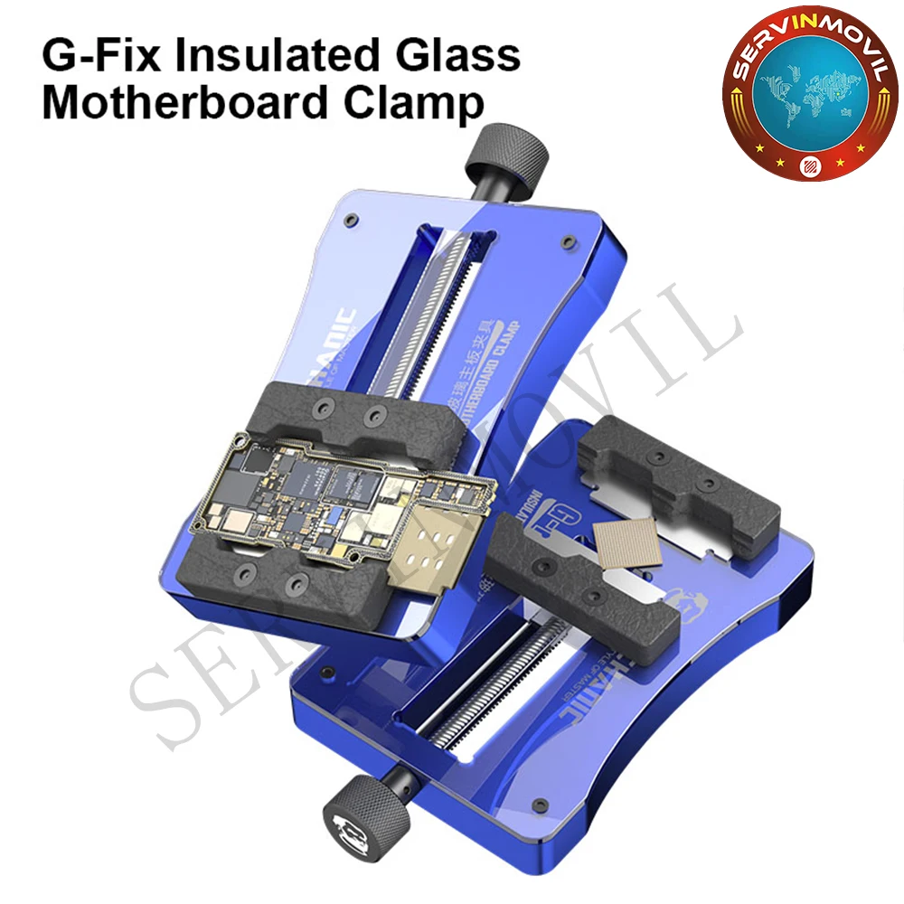 Universal Fixture MECHANIC G-Fix Insulated Glass Motherboard Clamp for PCB Board IC Chip CPU Repair Fixed Holder Clamping Tool