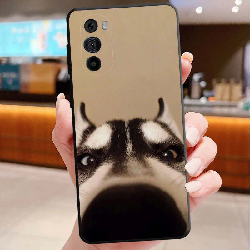 

Phone Case For Motorola Edge 50 40 Pro 60 50 40 30 Ultra Neo Fusion Moto G85 G72 G53 G54 G84 G13 G32 Alaskan husky dog