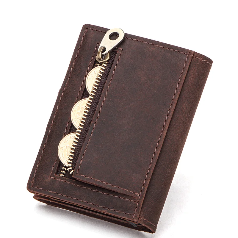 New Design RFID anti theft brush trend cattle pickup bag card cover multi function genuine leather automatic card box luxury