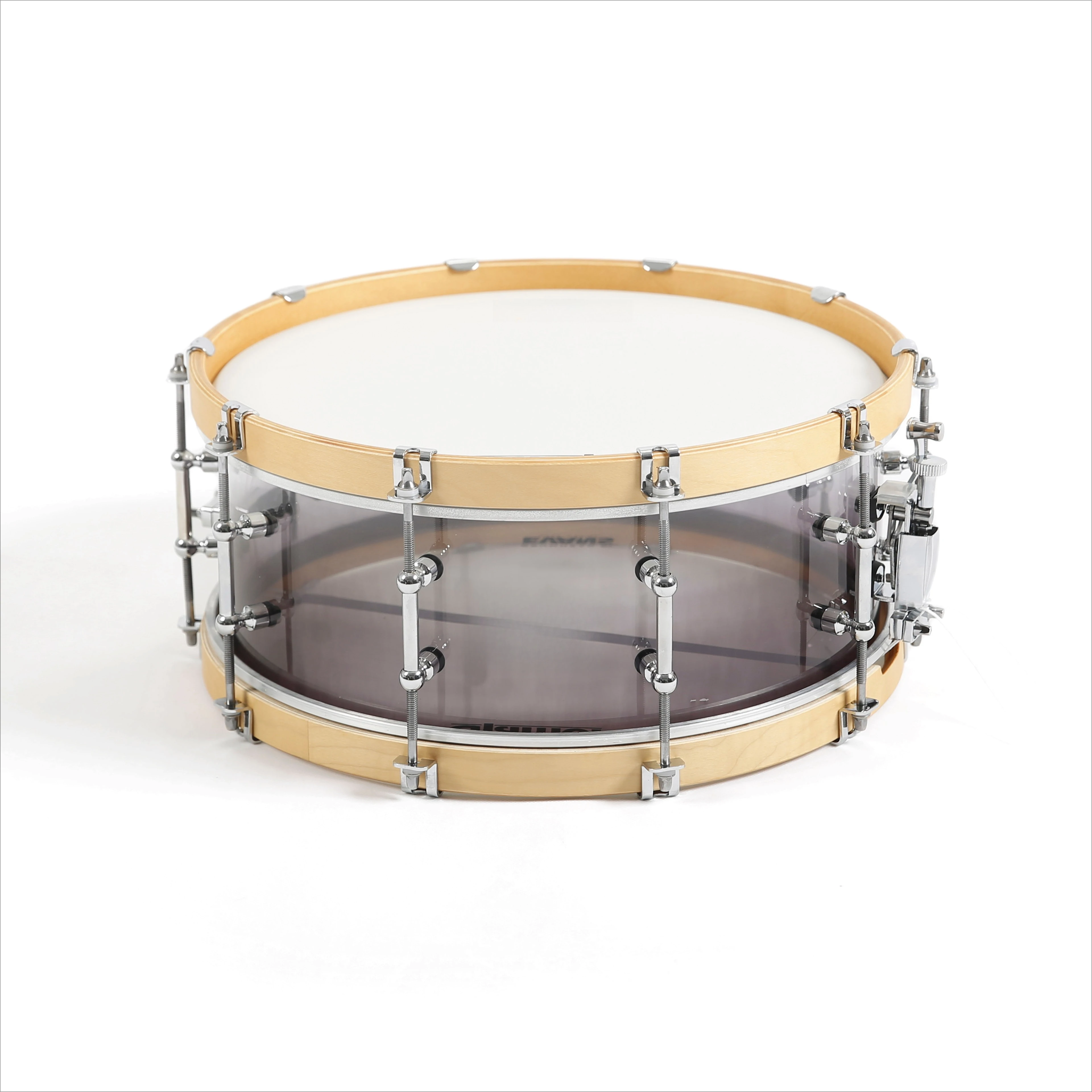 Wooden Hoop Acrylic Snare Drum Set 14