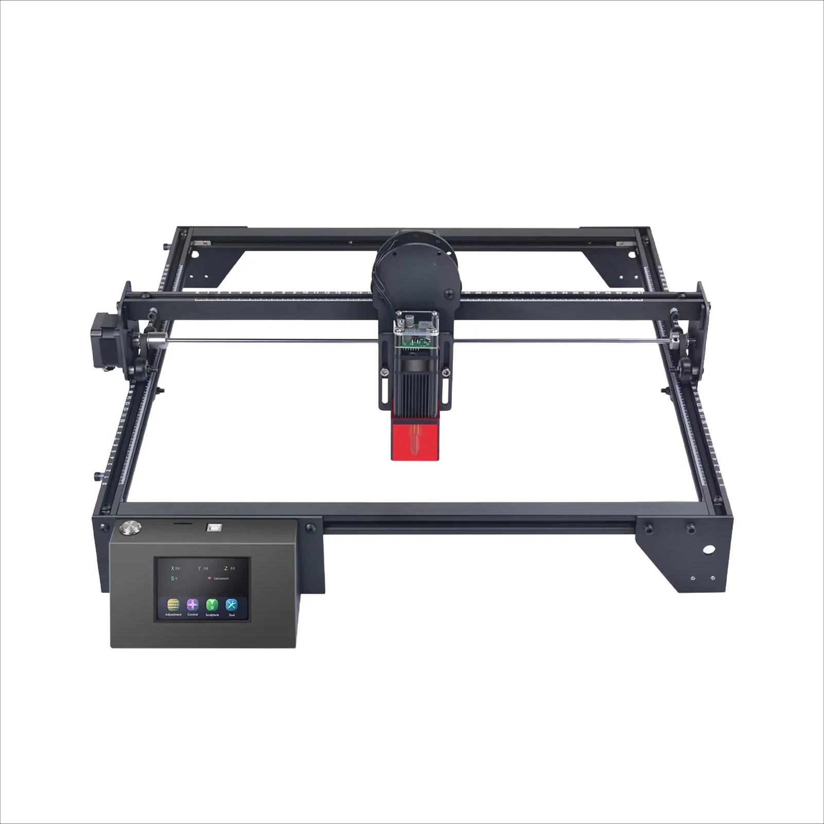 for  Ray5 10W Laser Engraver with Engraving Area 400x400mm 3.5'' Touchscreen 32-bit Motherboard Support App WIFI USB TF Card D