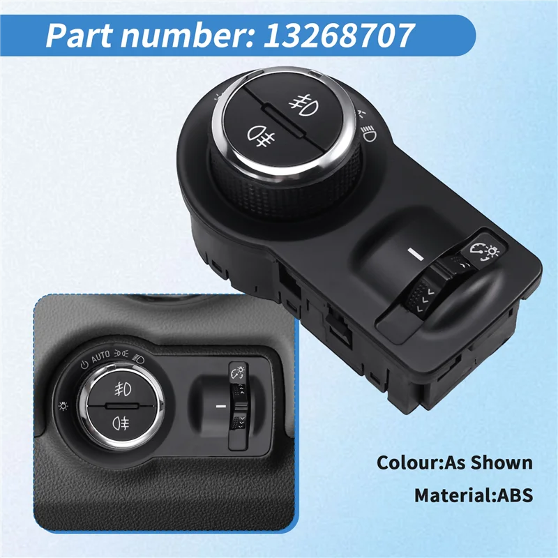 وحدة تبديل التحكم في مصباح الضباب الأمامي للسيارات من Well لسيارة كروز ماليبو تراكس أوبل 13268707 #4