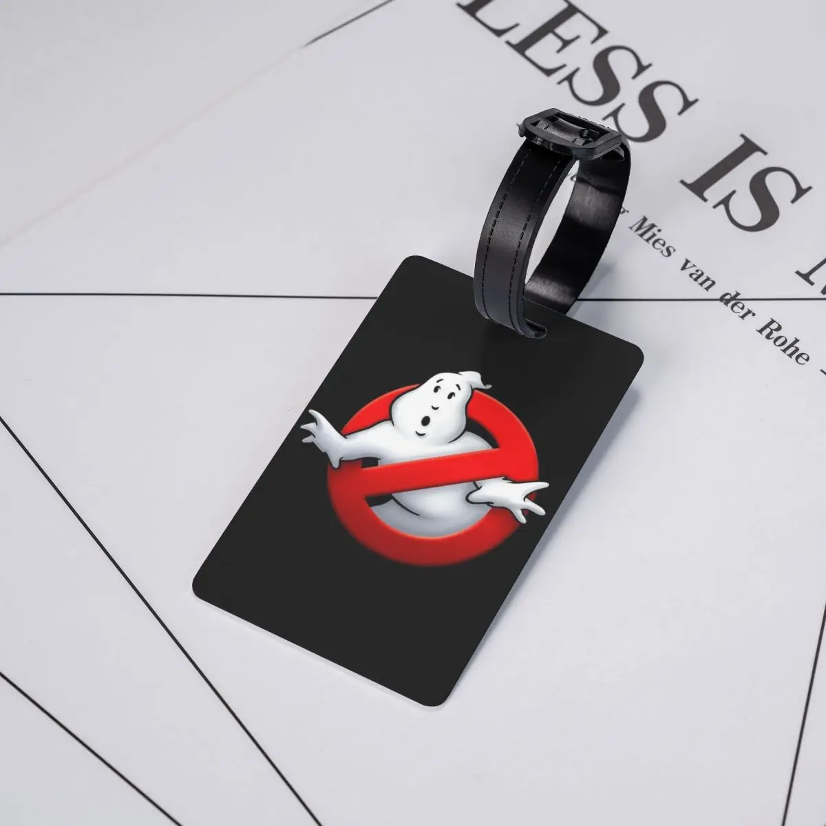 Ghostbusters Logo Luggage Tag for Suitcases Fashion Supernatural Comedy Film Baggage Tags Privacy Cover Name ID Card