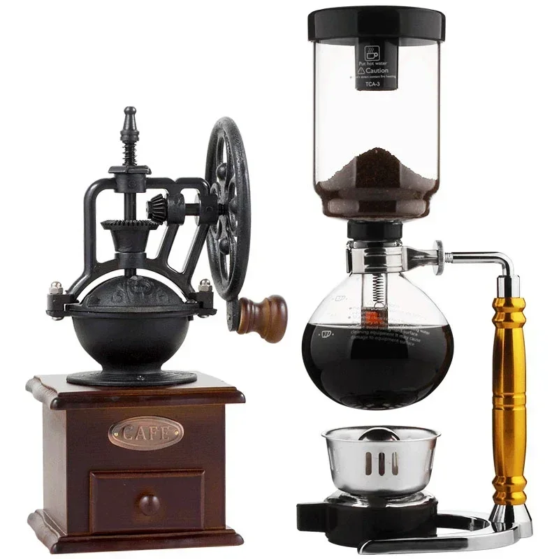 Hot SalesHot Sales Pot Coffee Pot Siphon Brewing Coffee Maker Set Home Glass Pour-over Coffee Utensils