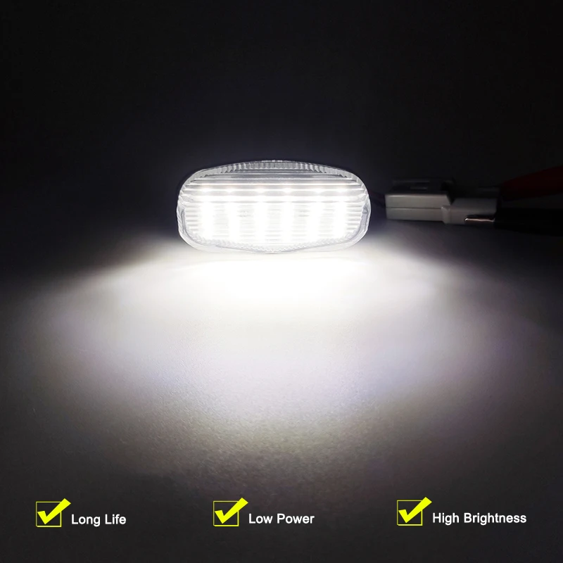 12V LED Number Plate Lamp For Honda XR-V XRV 2015 2016 2017 2018 2019 2020 White License Plate Light Assembly